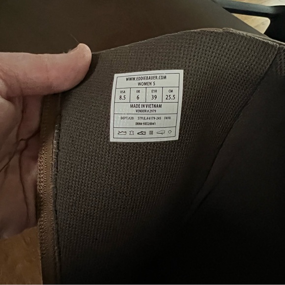 Eddie Bauer Trace Boots Espresso Brown Size 8.5 - Picture 8 of 8